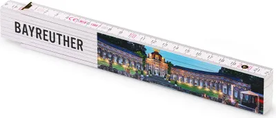 Produktbild von Metrie bedruckter Zollstock Geschenk | Bayreuther Eremitage