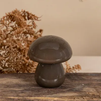 Produktbild von Skogsbacken Dekofigur aus Glas, braun, 9 x 10 cm, handgefertigt, Herbstdeko