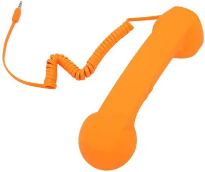 Immagine prodotto di Auricolare vintage in metallo, nero opaco, con filo, compatibile con smartphone, design retrò, schermato contro le radiazioni.
