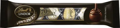 Produktbild von Lindt Lindor 70 Prozent Cacao 4er Stange Edelbitter-Schokolade 50g