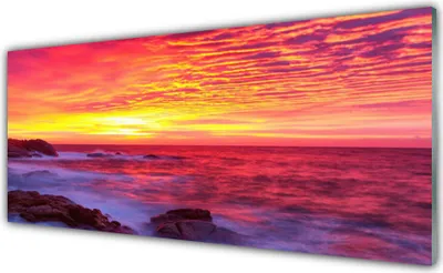 Imagen del producto de Panel protector de vidrio para cocina, 125x50 cm, diseño abstracto, protección contra salpicaduras