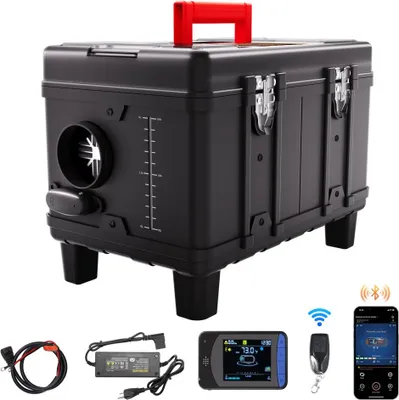 Produktbild von Diesel Luftheizung 12V/24V 8kW - Bluetooth APP Fernbedienung - mobile Dieselheizung für Wohnmobile und Boote