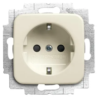 Zdjęcie produktu dla Busch-Jaeger 2013-0-5312, CEE 7/3, 2P+E, Biały, 250 V, 16 A, 71 mm