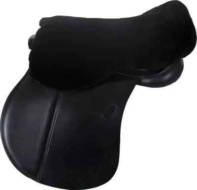 Immagine prodotto di Engel Reitsport - Coprisedile per sella - Imbottitura per sella in vera pelle di agnello merino - Cuscino da equitazione SABEZ1 per sella inglese - Nero - Taglia L