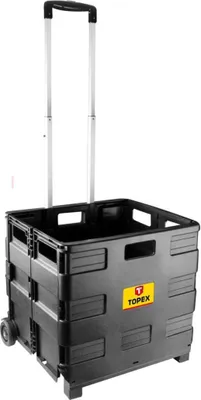 Obrázok produktu pre Prepravný vozík TOPEX, skladací box, nosnosť 35 kg
