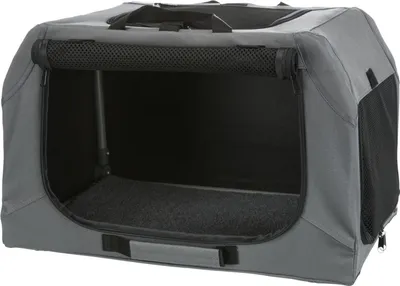 Produktbild von TRIXIE Hundebox Easy - grau - 50 × 33 × 36 cm