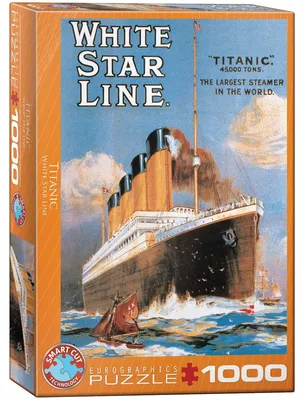 Obrázok produktu pre Eurographics Titanic White Star Line 1000pcs, 1000 kusov, Lode