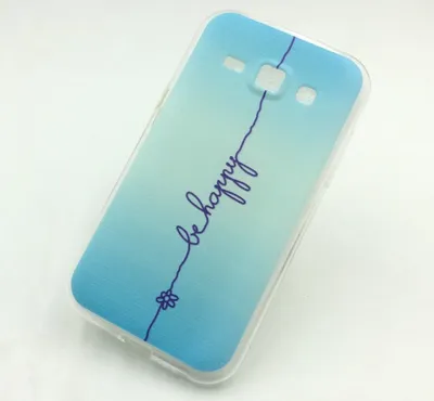 Produktbild von Handyhülle Schutzhülle für Samsung Galaxy J1 (2015) Case Cover Bumper Etuis Silikon Blau
