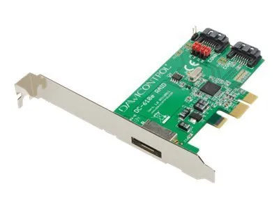 Produktbild von Dawicontrol DC-610e, SATA, Serial ATA II, Serial ATA III, PCI Express, 0, 1, JBOD, SPAN, 6 Gbit/s, Low Profile PCIe, Marvell 88SE9170