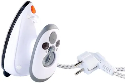 Produktbild von Sichler Haushaltsgeräte NC-5709-919, Trocken- & Dampfbügeleisen, Antihaft-Platte, 1,9 m, Weiß, 420 W, 100 - 240 V