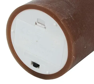 Obrázok produktu pre LED stĺpová sviečka Countryfield – rustikálna hnedá – Ø 7,5 cm – výška 15 cm