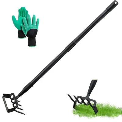 Immagine prodotto di Zappa da giardino, 170 cm, 2 in 1, in acciaio inossidabile, per diserbo