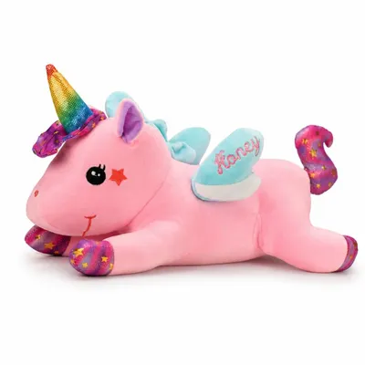 Produktbild von Wiztex Einhorn Kuscheltier 40 cm Unicorn Rosa Plüschtier - Weiches Stofftier Geschenk Plüschspielzeug für Kinder
