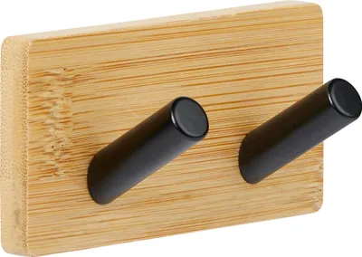 Obrázek produktu pro Samolepicí háček STIKY, 2 černé háčky, 9 x 4,5 cm