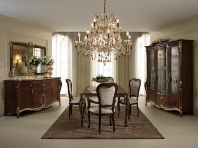 Produktbild von Klassische 1 Stuhl Designer Italienische Esszimmer Möbel Holz Barock Garnitur