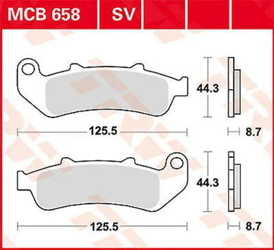Obrázek produktu pro TRW Bremsbelag Trw Sinter Mcb 658 Sv