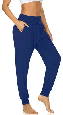 Produktbild von Yogahose für Damen mit hoher Taille und Taschen
