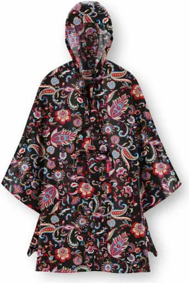 Produktbild von reisenthel mini maxi poncho, faltbarer Regenponcho, Regencape, Regenjacke, Paisley Black, AN7064