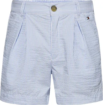 Produktbild von Tommy Hilfiger Mädchenshorts mit Logo-Stickerei, gestreift, blau 152