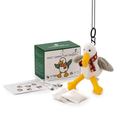 Interaktives Katzenspielzeug Flattervogel mit Katzenminze, USB