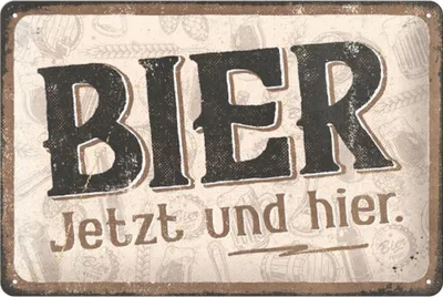 Produktbild von Nostalgic-Art - Blechschild 20 x 30cm - Open Bar - SONDEREDITION - Bier jetzt und hier