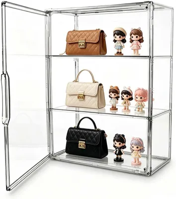 Produktbild von Acryl Vitrinekasten transparent, 3-lagig, 36x13x27 cm, für Sammlerstücke
