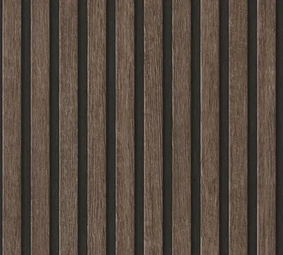Produktbild von Profhome 391093-GU Holz Tapete Streifen matt braun schwarz 5,33 m2