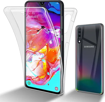 Produktbild von Cadorabo Schutzhülle für Samsung Galaxy A70e Hülle in natur 360° Etui Full Body Handyhülle Cover Case