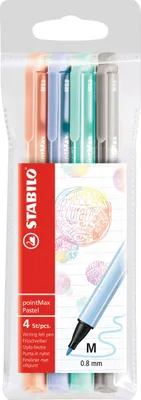 Immagine prodotto di STABILO PointMax Pastel marcatore Medio Multicolore 4 pz