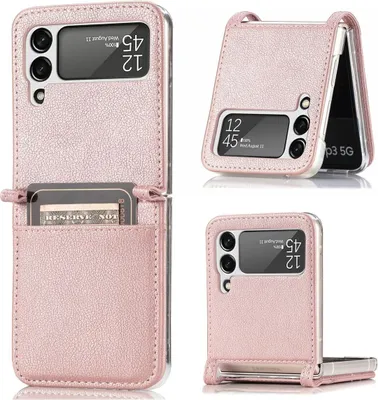 Zdjęcie produktu dla Pokrowiec König Design kompatybilny z Samsung Galaxy Z Flip4 5G - plastikowe, miękkie etui na telefon - różowy