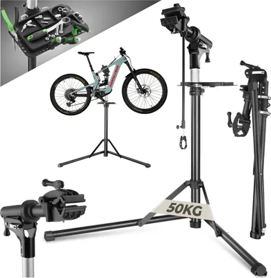 Produktbild von Fahrradmontageständer Jan bis 50kg, E-Bike geeignet - grau/schwarz