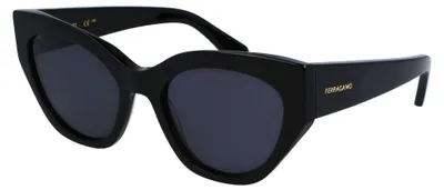 Produktbild von Salvatore Ferragamo SF1107S BLACK/GREY BLUE 55/20/140 Damenbrillen Sonnenbrillen