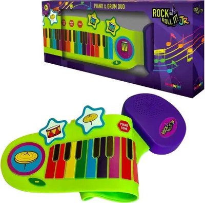 Produktbild von Mukikim Jr Piano And Drum Duo, Spielzeug-Musikinstrument, Klavier, 3 Jahr(e), Grün