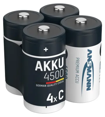 Produktbild von ANSMANN Akku Baby C 4500 mAh 1,2V Ni-MH, 4 Stück