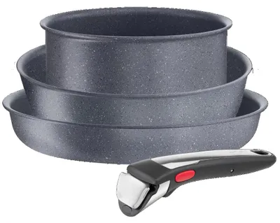 Produktbild von Tefal Ingenio Natural On Kochgeschirr, 4-teilig, stapelbar, Antihaftbeschichtung