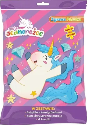 Obrázek produktu pro Moje Jednorożce Zgrana Paczka - zadania puzzle i kolorowanka