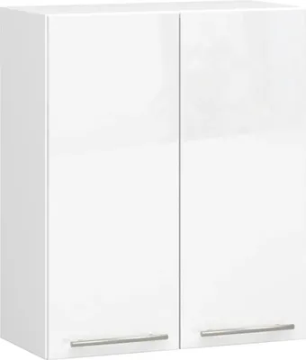 Produktbild von Oberschrank 60 cm VERMINA - weiß / weiß glänzend