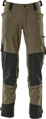Zdjęcie produktu dla MASCOT 17079-311-33, Podstawowe spodnie, Unisex, Dorosły, Zielony, moss green, Monochromatyczny