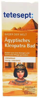 Produktbild von Tetesept Kleopatra Bad, Bath oil, 125 ml, Jeder Hauttyp, Nährend, Mandel, Flasche