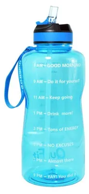 Produktbild von Sportflasche aus Tritan mit Zeitmarkierung und Isolierung