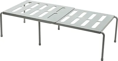 Produktbild von Schrankregal erweiterbar stapelbar Kuechenschrank Theke Regal Aufbewahrungsorganisator Kuechenschrank Organizer fuer Geschirr Gewuerze