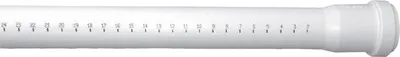 Produktbild von Abwasserrohr Polypropylen weiß, 40 mm Durchmesser, 0,25 m Länge, mit Steckmuffe