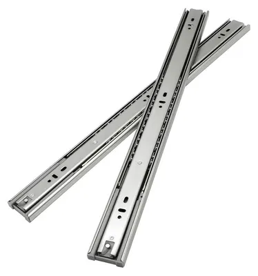 Image de Coulisses Ikodm 45 mm à extension totale et fermeture en douceur, supports de tiroir 45 kg, montage latéral, 400 mm, 1 paire