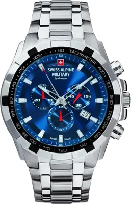 Produktbild von Swiss Alpine Military by Grovana 7043.9235 Star Fighter Chrono blau Herren Uhr