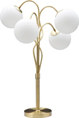 Produktbild von Mauro Ferretti Glamy Stehlampe Weiß Gold 53x74cm 4xE14 40W