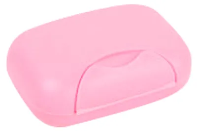 Produktbild von Reise-Seifenbehälter, wasserdicht, tragbar, Baretui, auslaufsichere Box für Zuhause, Hotel, Rosa