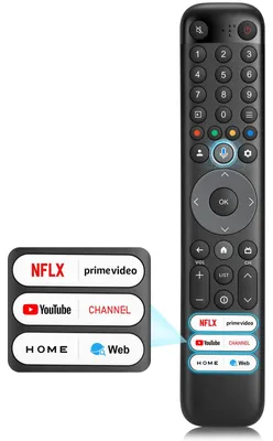 Produktbild von Fernbedienung für Smart-TV, Sprachfernbedienung für Android/Google TV