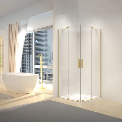 Obrázek produktu pro Sprchový Kout Rea Montana Brush Gold 90X90