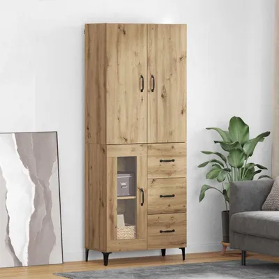 Produktbild von Cloris DesignMöbel Highboard Wandmontiert Artisan-Eiche 69,5 x 34 x 180 cm Holzwerkstoff - Kommoden DE352069