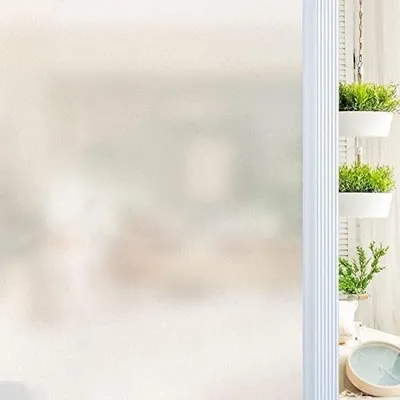 Produktbild von Omgoods – Sichtschutzfolie für Fenster – Matte, nicht klebende Glasfolie für Zuhause und Büro (90 x 300 cm)